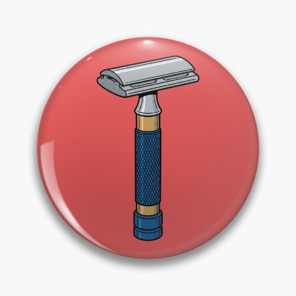 Item preview, The Cartesian Guillotine: Vintage Safety Razor Pop Art designed and sold by FreiherrPK.