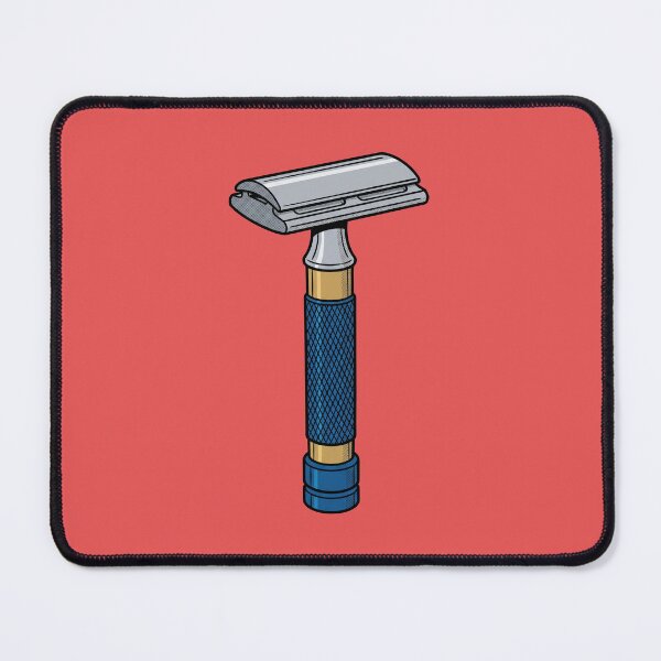 Item preview, The Cartesian Guillotine: Vintage Safety Razor Pop Art designed and sold by FreiherrPK.