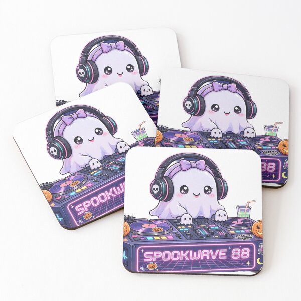 Item preview, Cute Ghost DJ Spookwave 88 Halloween Party designed and sold by Artistprinter.