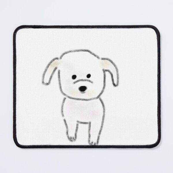 Item preview, Simple Hand Drawn White Puppy designed and sold by raun.draw.