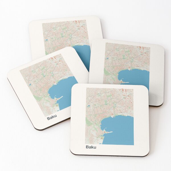 Item preview, Baku Minimalistic Map Art designed and sold by MapsNerd.