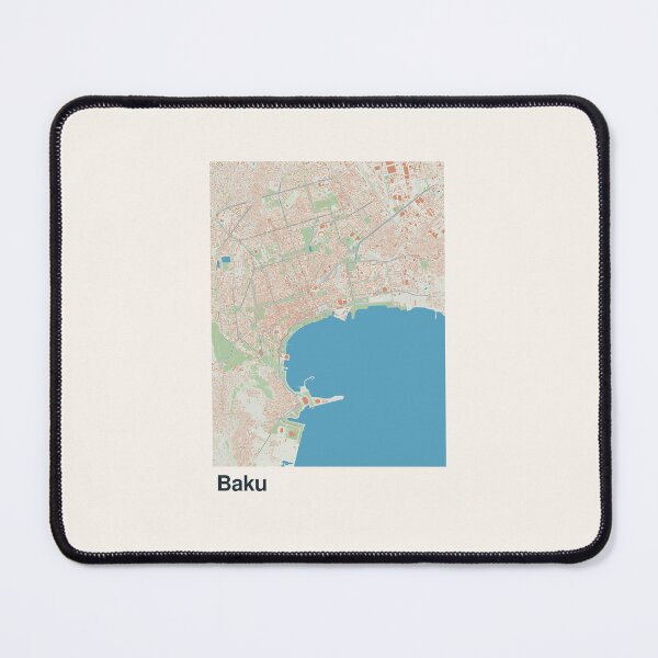 Item preview, Baku Minimalistic Map Art designed and sold by MapsNerd.