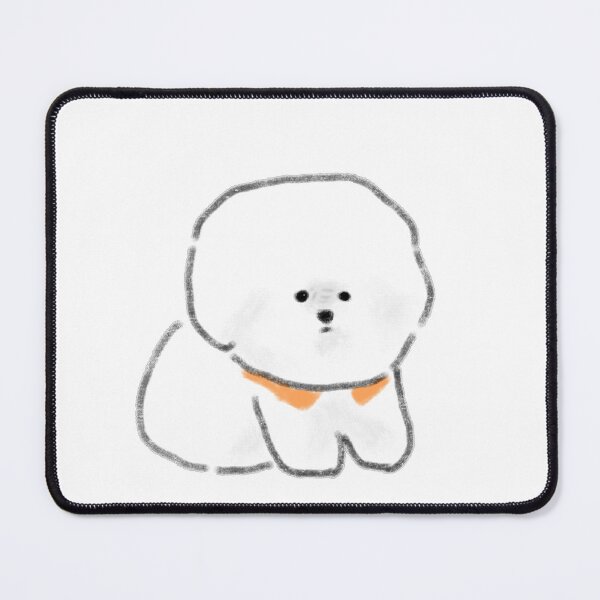 Item preview, Bichon Frise Puppy Orange Collar designed and sold by raun.draw.