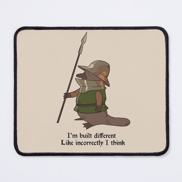 Item preview, I'm built dirrefent - cute platypus designed and sold by BaHumbugi.