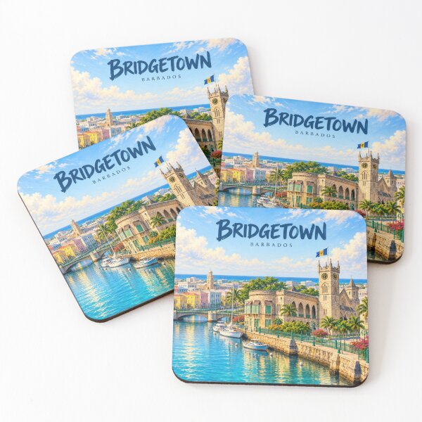 Item preview, Bridgetown Painterly Barbadian City Impression designed and sold by MichaeIRellov.