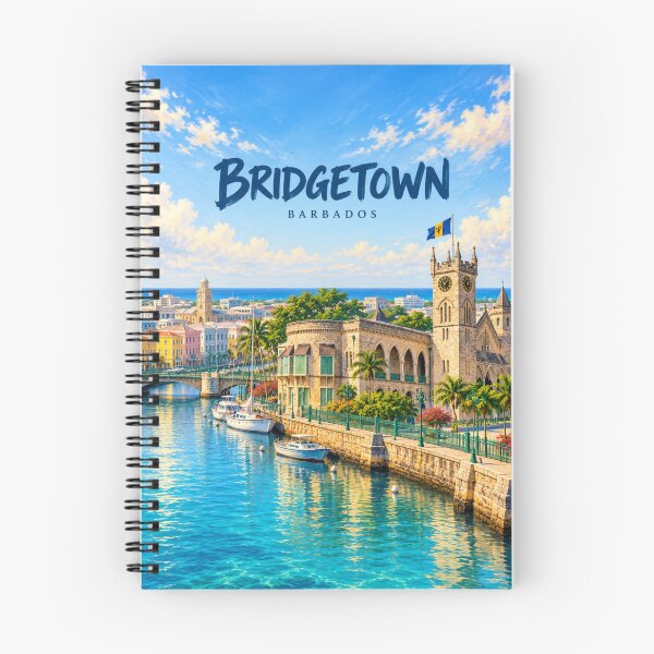 Item preview, Bridgetown Painterly Barbadian City Impression designed and sold by MichaeIRellov.