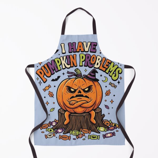 Item preview, I Have Pumpkin Problems – Funny Halloween Pumpkin designed and sold by RajDeals.