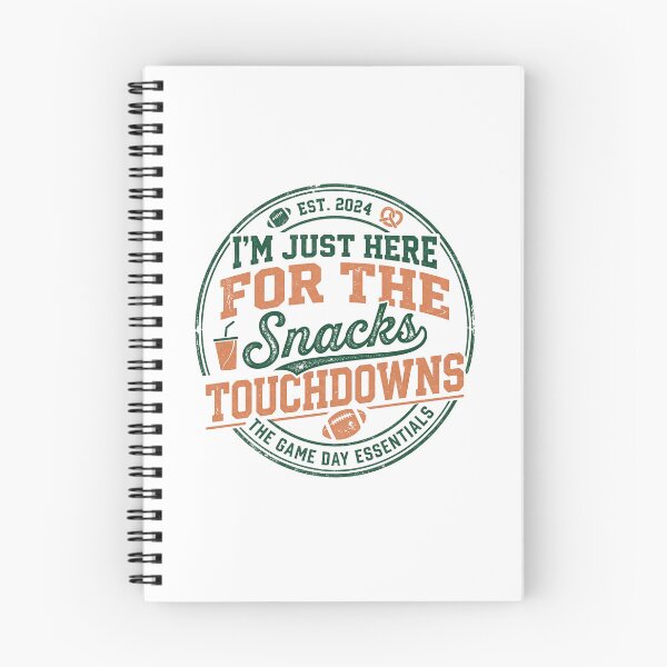 Item preview, Just Here for Snacks and Touchdowns Retro Game Day Football designed and sold by Amer16.