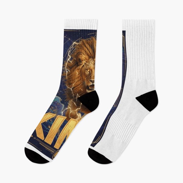 Item preview, King Lion Roaring Golden Mane Lightning Celestial Jungle Art – Lion King Gift designed and sold by GloboStyle Design .