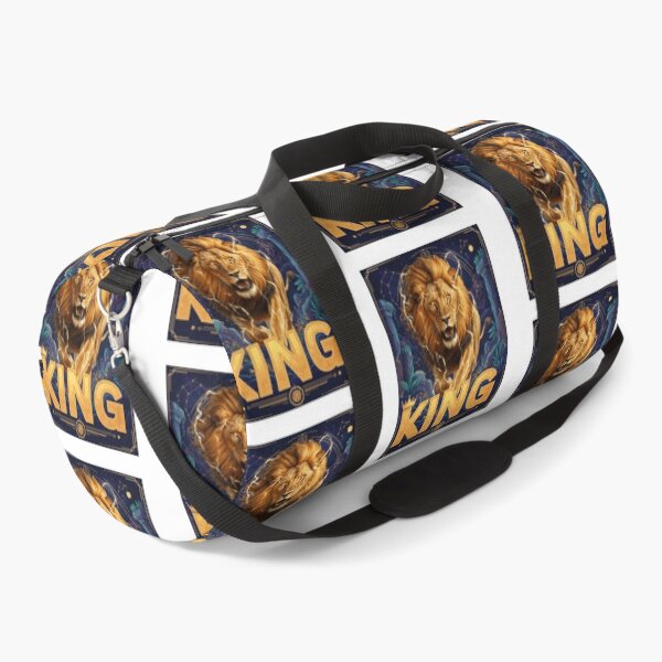 Item preview, King Lion Roaring Golden Mane Lightning Celestial Jungle Art – Lion King Gift designed and sold by GloboStyle Design .