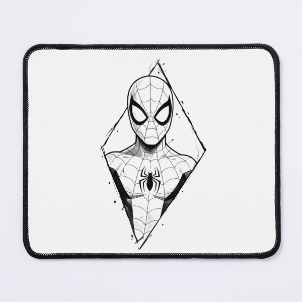 Item preview, Spider Hero Diamond Frame - Black and White Sketch Art designed and sold by UrbanCoo.