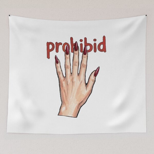 Item preview, Prohibido Gothic Hand with Red Stiletto Nails Art designed and sold by MaRCAStro.