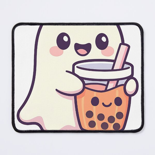 Item preview, Sweet Ghost with Pumpkin Bubble Tea Halloween designed and sold by niedi18.