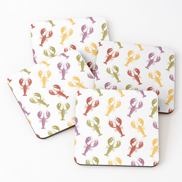 Item preview, Colourful lobsters on white designed and sold by reneesillus.