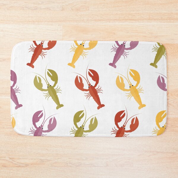 Item preview, Colourful lobsters on white designed and sold by reneesillus.