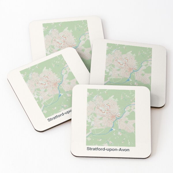 Item preview, Stratford-upon-Avon Minimalistic Map Art designed and sold by MapsNerd.