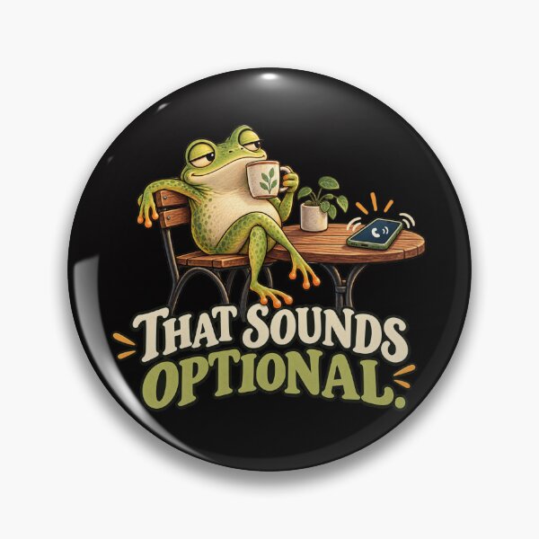 Item preview, That Sounds Optional – Funny Frog Ignoring the Phone designed and sold by Tadeusz1.