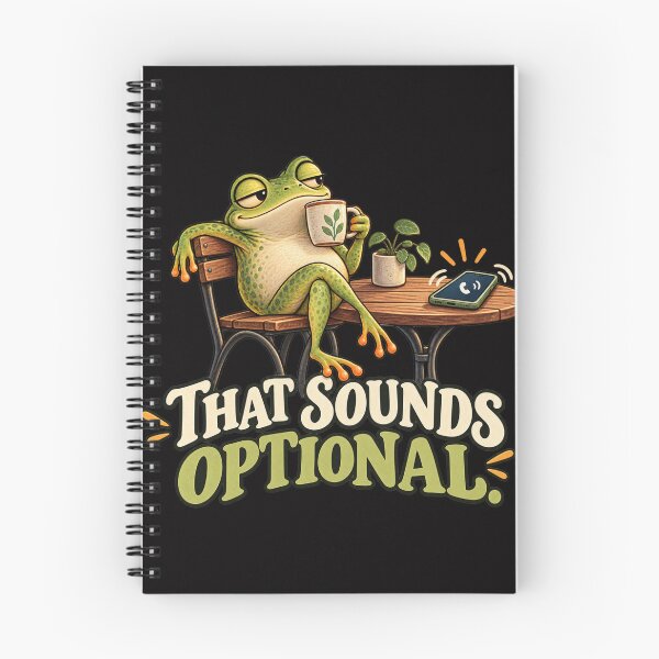 Item preview, That Sounds Optional – Funny Frog Ignoring the Phone designed and sold by Tadeusz1.
