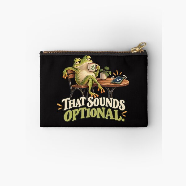 Item preview, That Sounds Optional – Funny Frog Ignoring the Phone designed and sold by Tadeusz1.