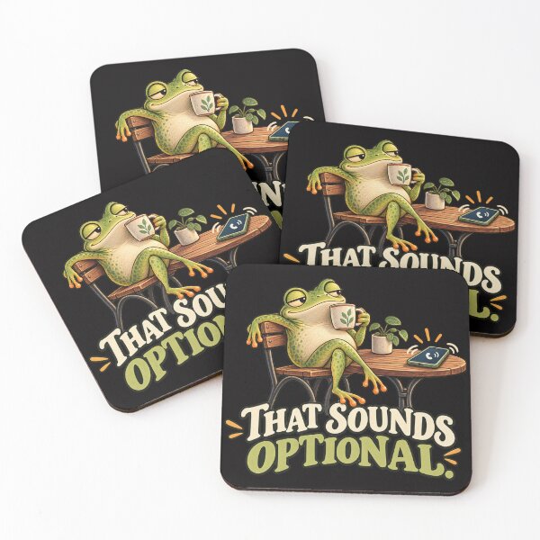 Item preview, That Sounds Optional – Funny Frog Ignoring the Phone designed and sold by Tadeusz1.