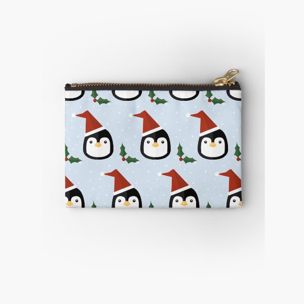 Item preview, Christmas penguins on blue designed and sold by reneesillus.