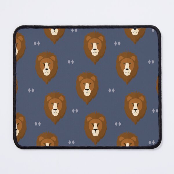Item preview, Lion heads on blue designed and sold by reneesillus.