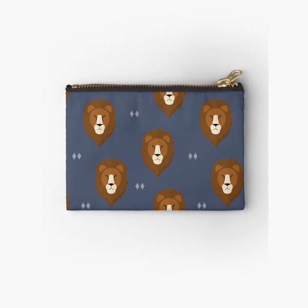 Item preview, Lion heads on blue designed and sold by reneesillus.