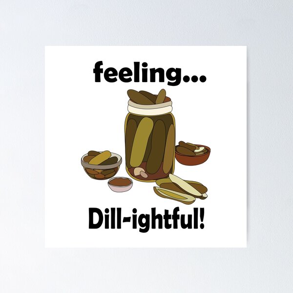 Item preview, Dill Cucumber Pickle Feeling Dill-lightful designed and sold by Nisha Prabhu.