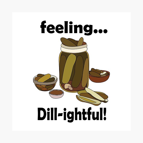 Item preview, Dill Cucumber Pickle Feeling Dill-lightful designed and sold by Nisha Prabhu.