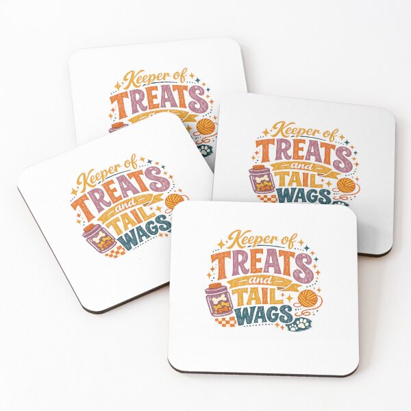Item preview, Keeper of Treats and Tail Wags Funny Pet Lover Dog Mom Retro Design designed and sold by inkoutninja.
