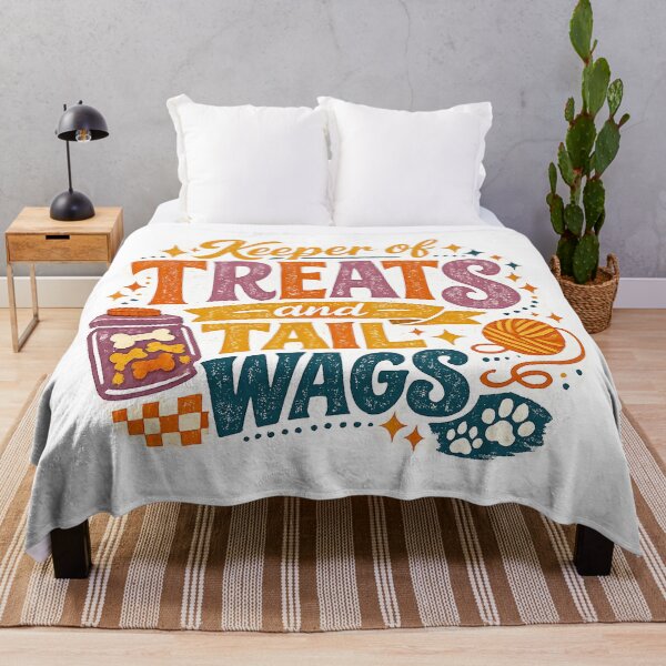 Item preview, Keeper of Treats and Tail Wags Funny Pet Lover Dog Mom Retro Design designed and sold by inkoutninja.