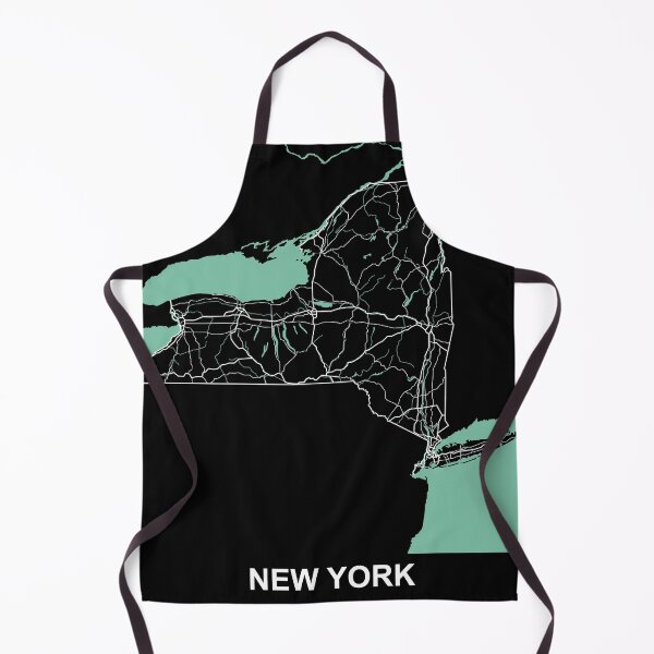 Item preview, New York Map State USA designed and sold by MapsByLeo.