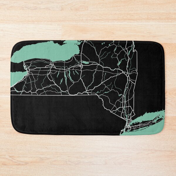 Item preview, New York Map State USA designed and sold by MapsByLeo.