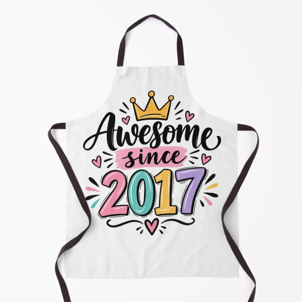 Item preview, Awesome Since 2017 Birthday Year Celebration Gift designed and sold by drawwiika+44.