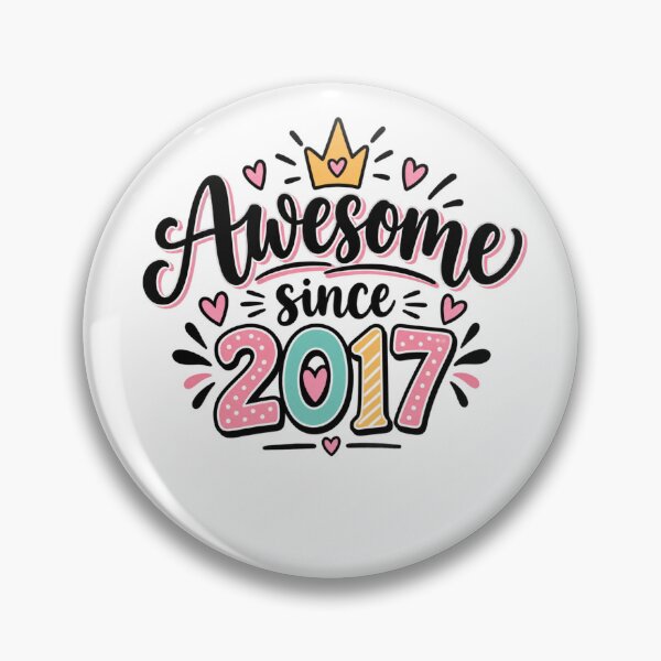Item preview, Awesome Since 2017 Eighth Birthday Eight Year Old Born In 2017 designed and sold by drawwiika+44.
