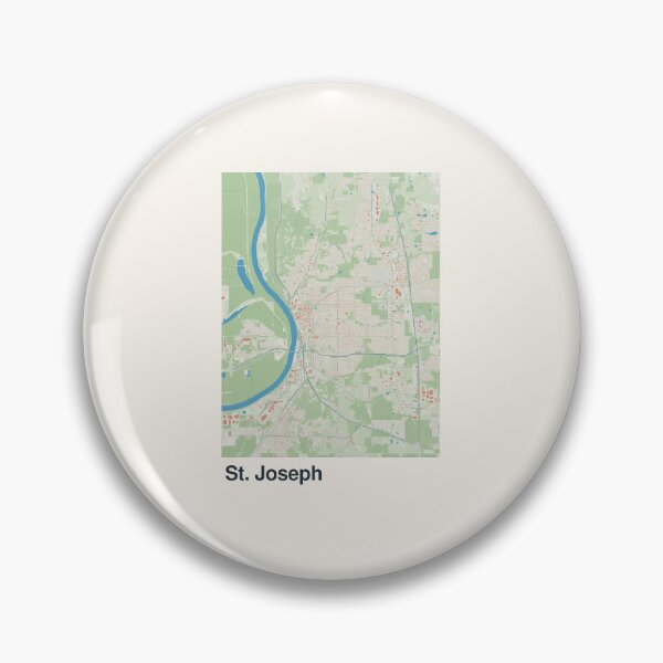 Item preview, St. Joseph Minimalistic Map Art designed and sold by MapsNerd.