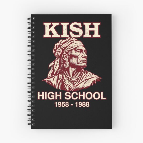 Artikelvorschau, Kish High School – 1958–1988 mit historischem Shawnee-Maskottchen entworfen und verkauft von TY-Cat-Tees.