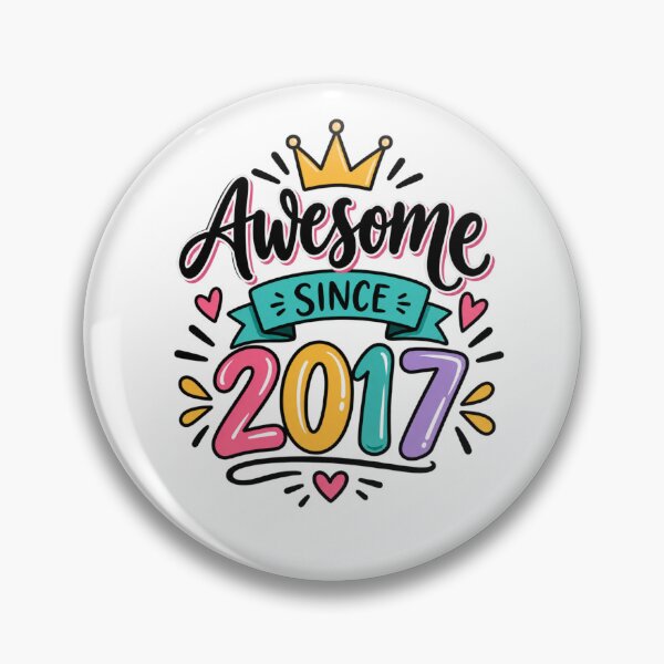Item preview, Awesome Since 2017 Birthday Born In 2017 Seven Year Old Kid designed and sold by drawwiika+44.