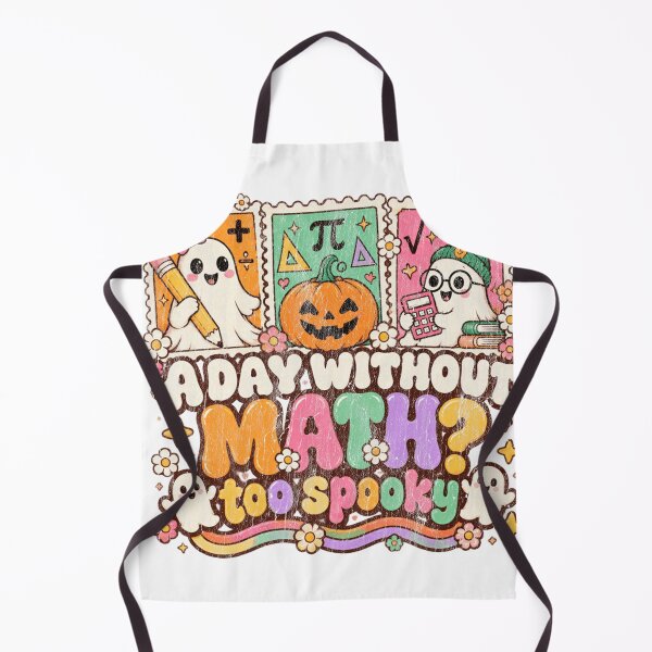Item preview, Groovy A Day Without Math Too Spooky Halloween Math Teacher designed and sold by saralovesart.