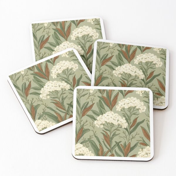 Item preview, Australian Rice Flower & Ochre Foliage Botanical Pattern designed and sold by Studio BC.
