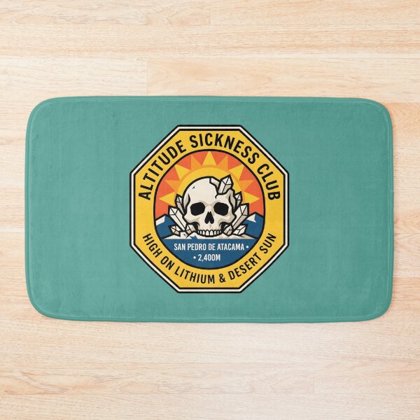 Item preview, Altitude Sickness Club – San Pedro de Atacama | Skull & Crystals Vintage Emblem designed and sold by MyHappyArtShop.