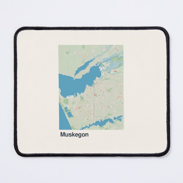 Item preview, Muskegon Minimalistic Map Art designed and sold by MapsNerd.