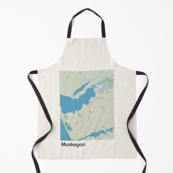 Item preview, Muskegon Minimalistic Map Art designed and sold by MapsNerd.