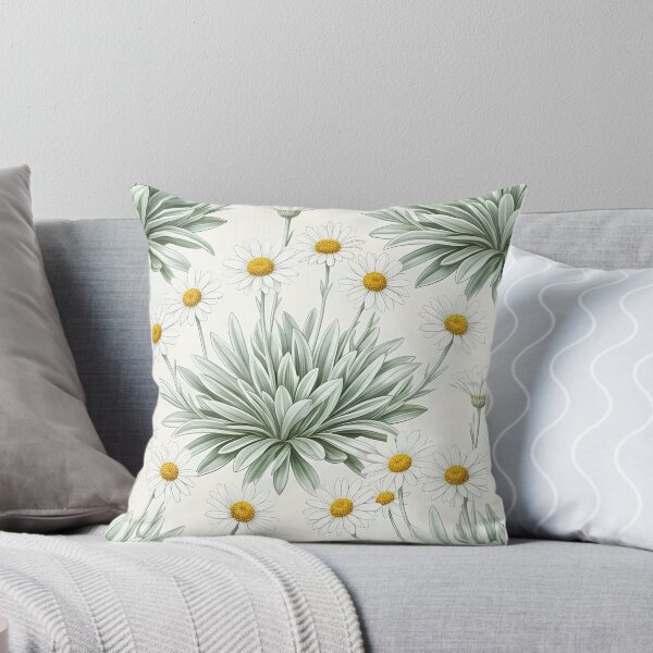 Item preview, Silver Bush White Paper Daisy Botanical Pattern    designed and sold by Studio BC.