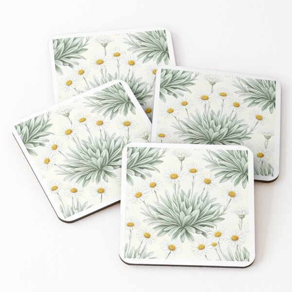 Item preview, Silver Bush White Paper Daisy Botanical Pattern    designed and sold by Studio BC.