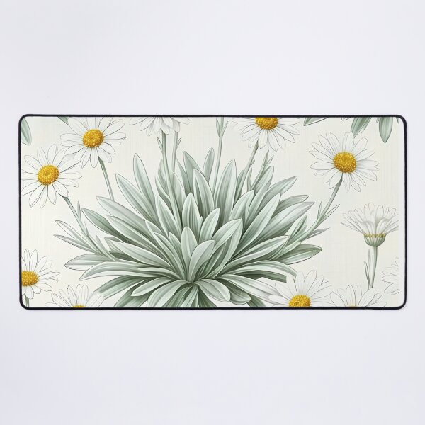 Item preview, Silver Bush White Paper Daisy Botanical Pattern    designed and sold by Studio BC.