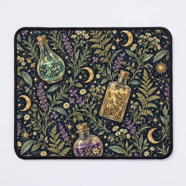 Item preview, Dark Academia - The Alchemist's Garden - Seamless Magical Herb Pattern designed and sold by Lichtisign.