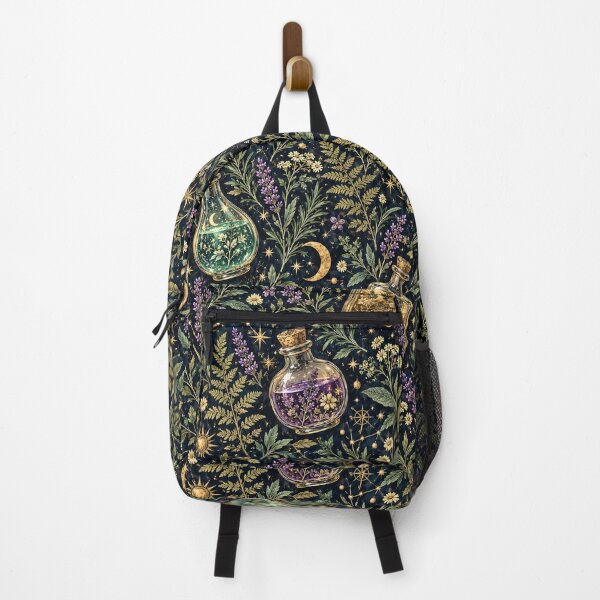 Item preview, Dark Academia - The Alchemist's Garden - Seamless Magical Herb Pattern designed and sold by Lichtisign.
