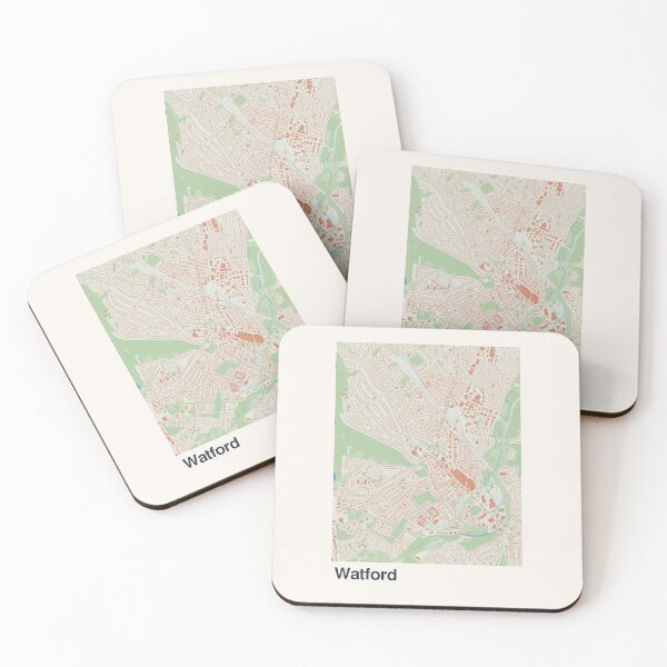 Item preview, Watford Minimalistic Map Art designed and sold by MapsNerd.