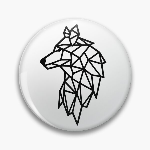 Item preview, Geometric Wolf Head - Minimalist Polygon Line Art designed and sold by UrbanCoo.